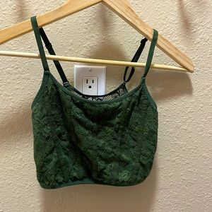 Corset-looking top with lace back